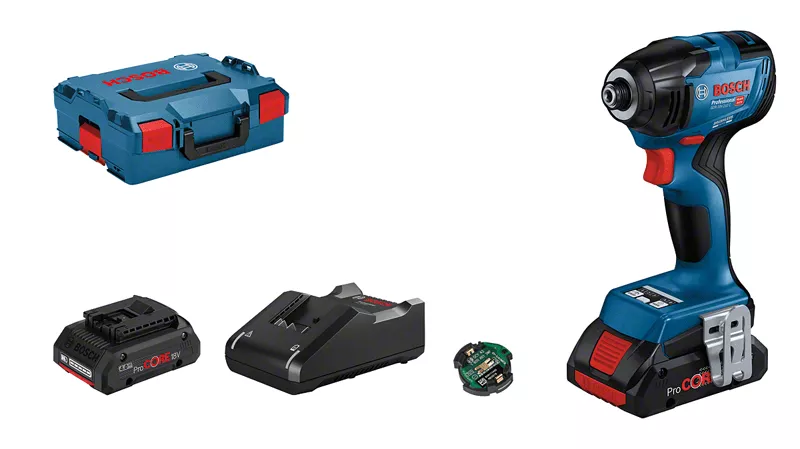 Visseuse à Chocs BOSCH GDR 18V-210 C - 2 Batteries 4.0 Ah, Chargeur + Module Bluetooth CGY 42 - 06019J0102 1 Visseuse à Chocs BOSCH GDR 18V-210 C - 2 Batteries 4.0 Ah, Chargeur + Module Bluetooth CGY 42 - 06019J0102